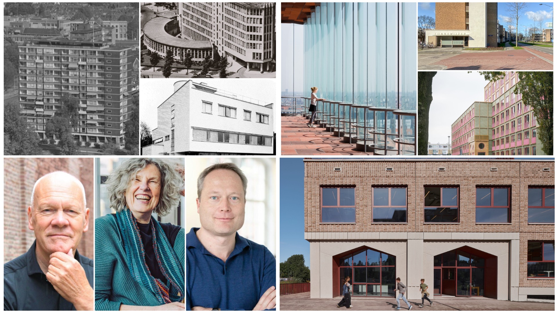 Compilatiebeeld van de architectuurquiz