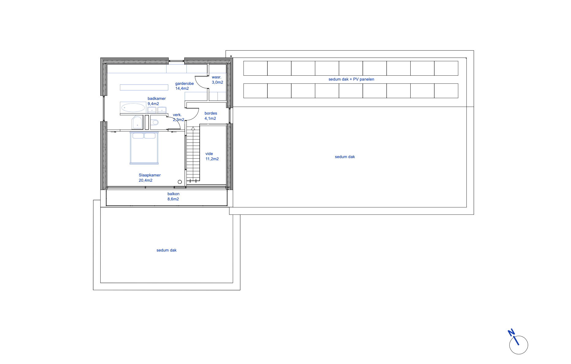 Plattegrond eerste verdieping