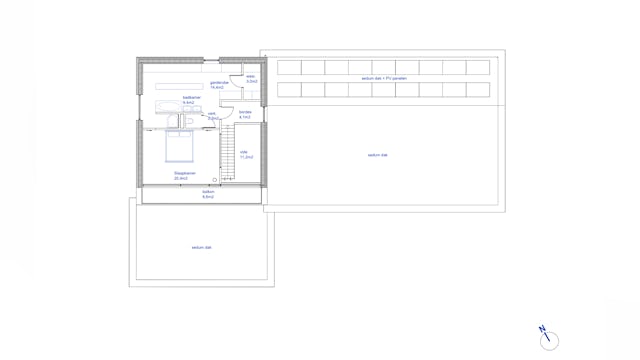 Plattegrond eerste verdieping