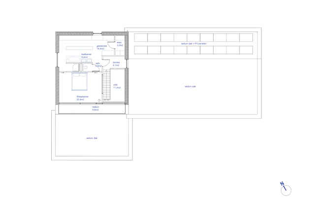 Plattegrond eerste verdieping