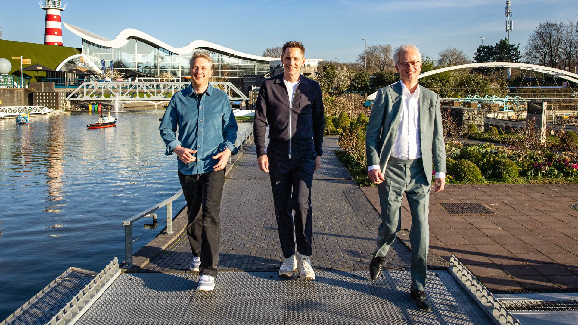 Het huidige College van Rijksbouwmeester en Rijksadviseurs. V.l.n.r. Thijs van Spaandonk, Francesco Veenstra en Noël van Dooren. Beeld ANP / Hollandse Hoogte / Sandra Uittenbogaart