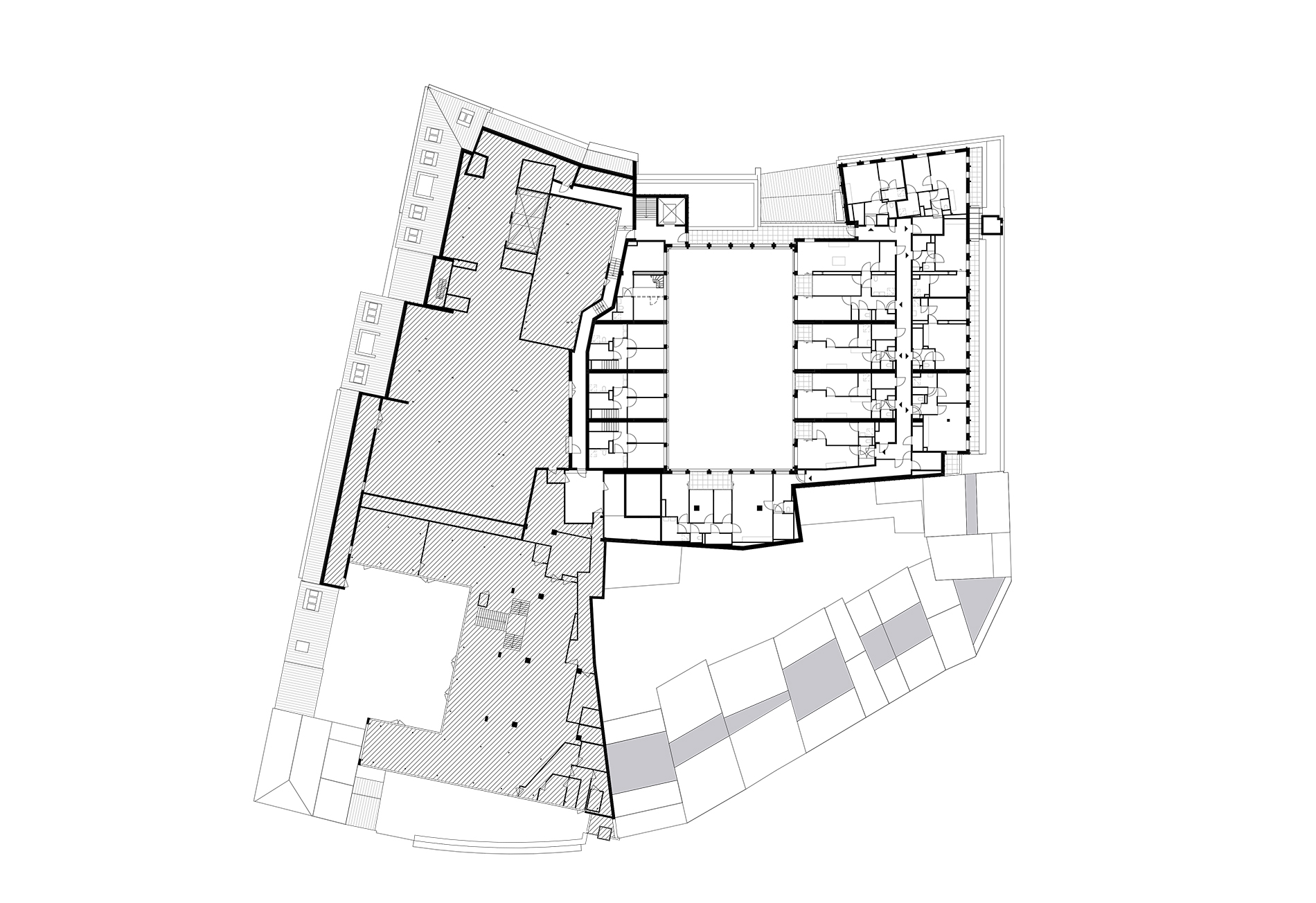 Plattegrond vierde verdieping