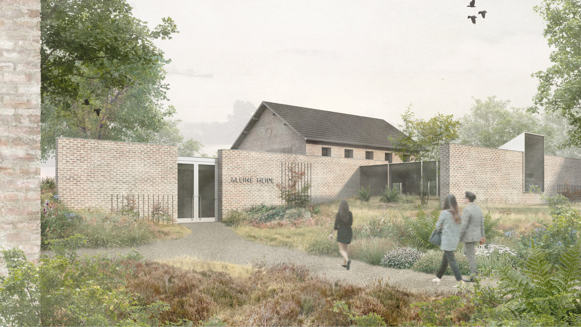 Impressie van Afscheidshof Luwhof, de Kleine Aula. Beeld Bedaux de Brouwer