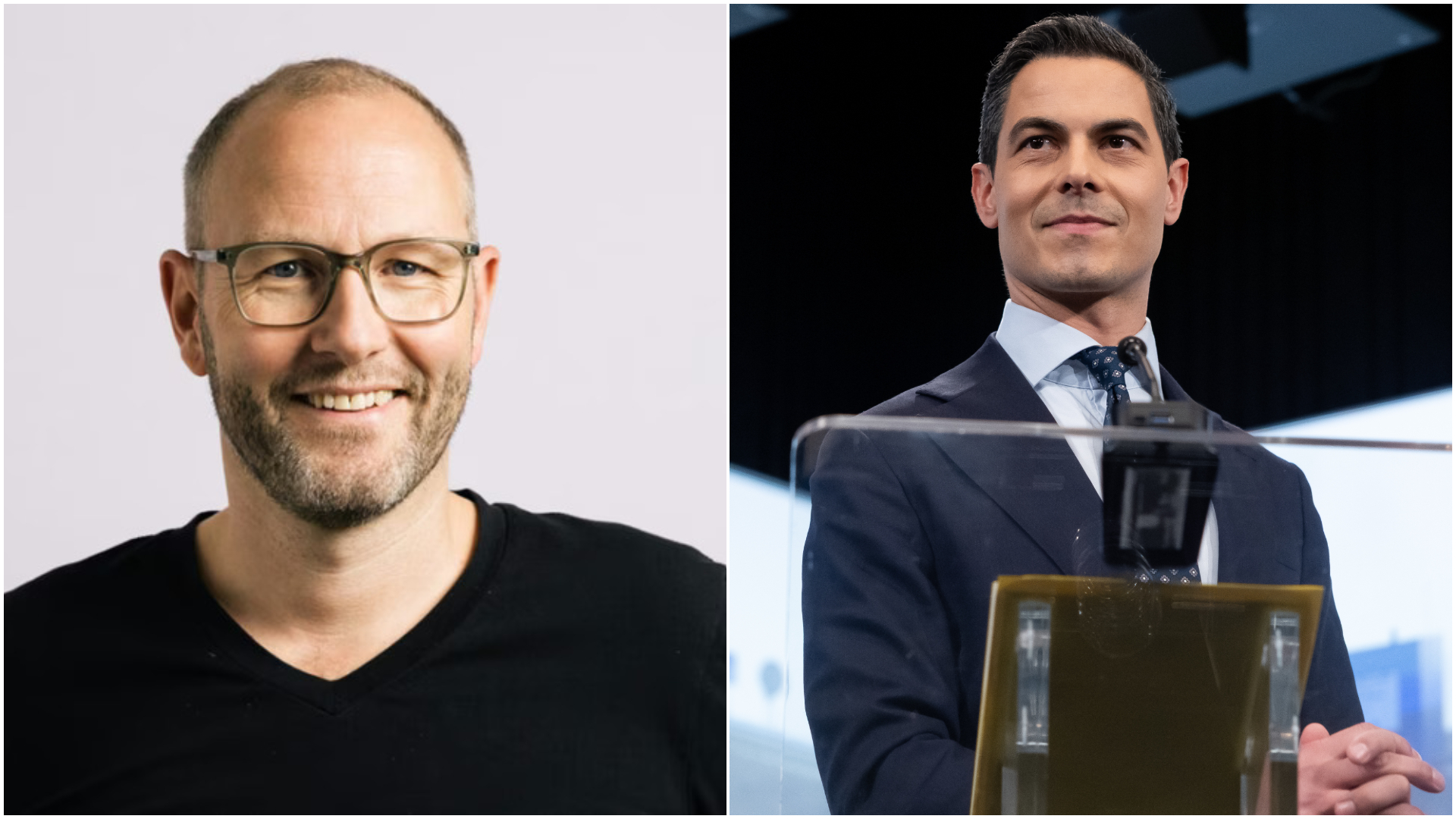 Links: Reimar von Meding. Beeld KAW / rechts: Rob Jetten. Beeld Laurens van Putten / ANP