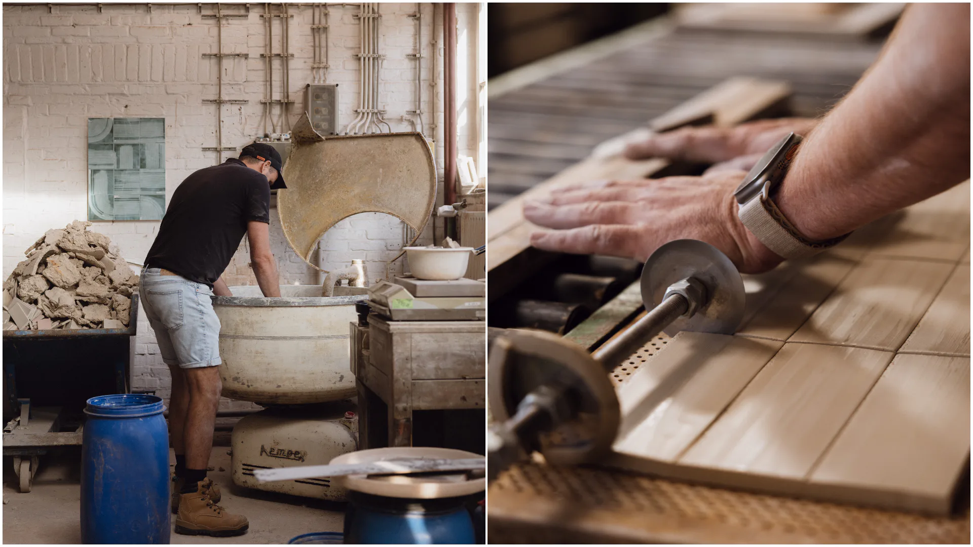 Tom van Soest, oprichter van Blended Materials in het atelier in Venlo. Beeld Blended Materials