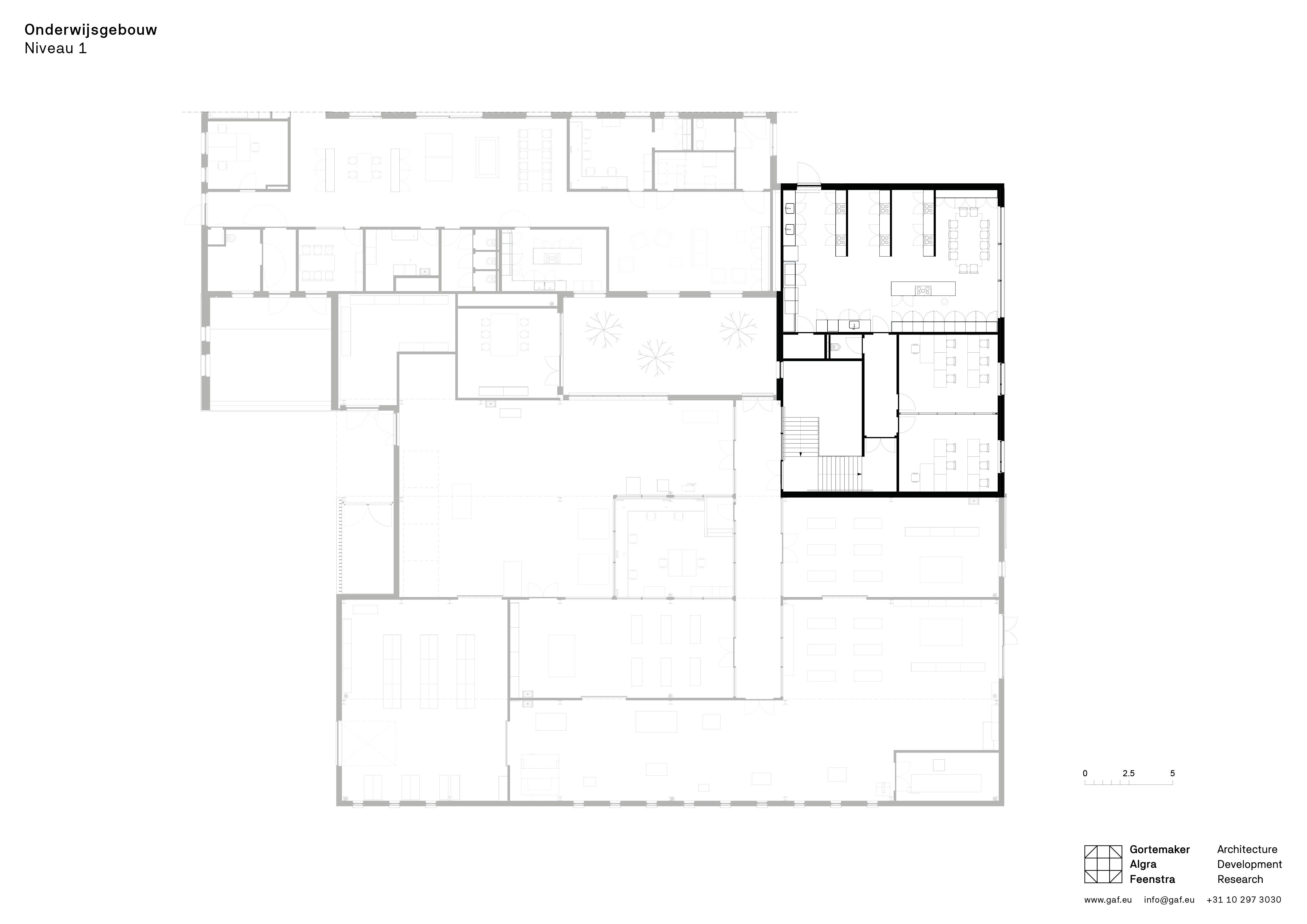 Plattegrond eerste verdieping. Beeld Gortemaker Algra Feenstra