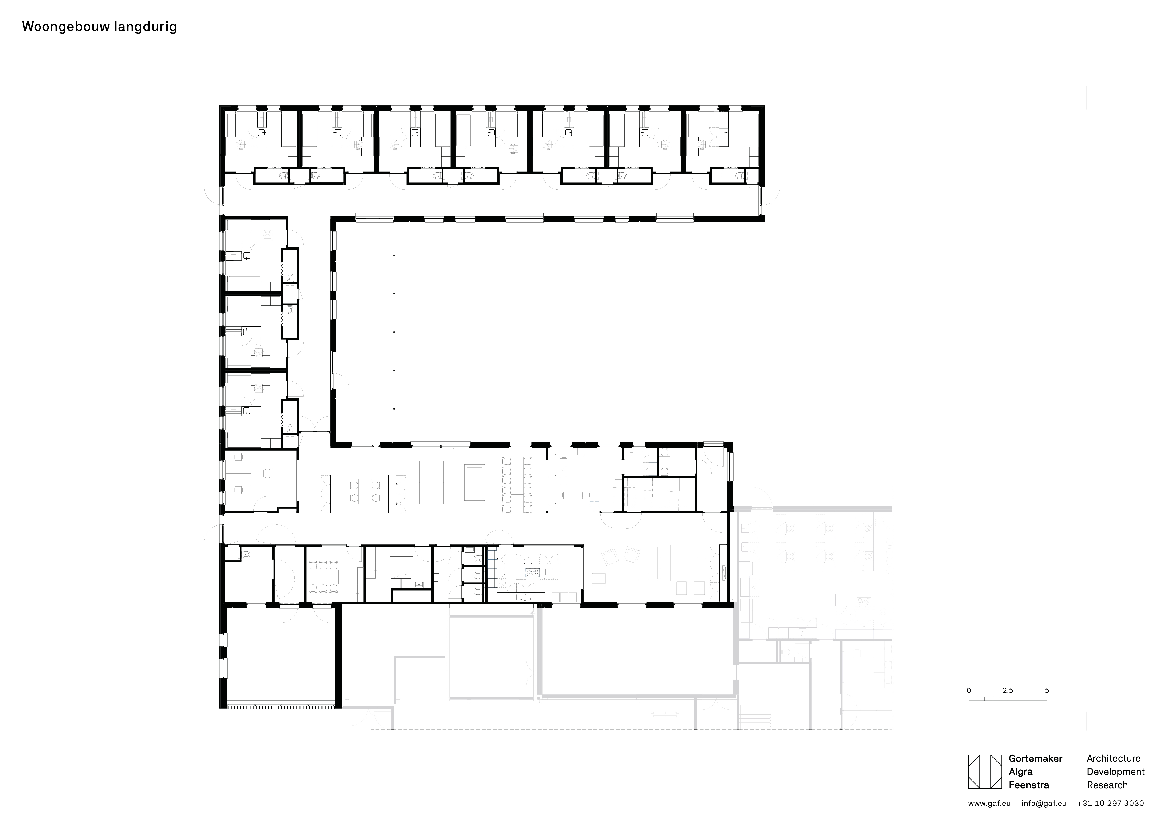Plattegrond woongebouw. Beeld Gortemaker Algra Feenstra