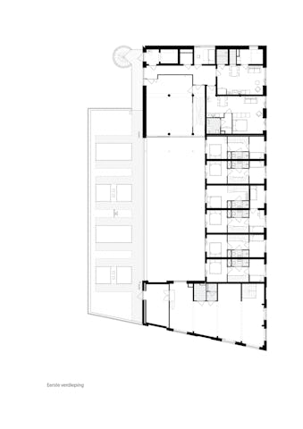Plattegrond eerste verdieping. Beeld Raumplan / Time to Access