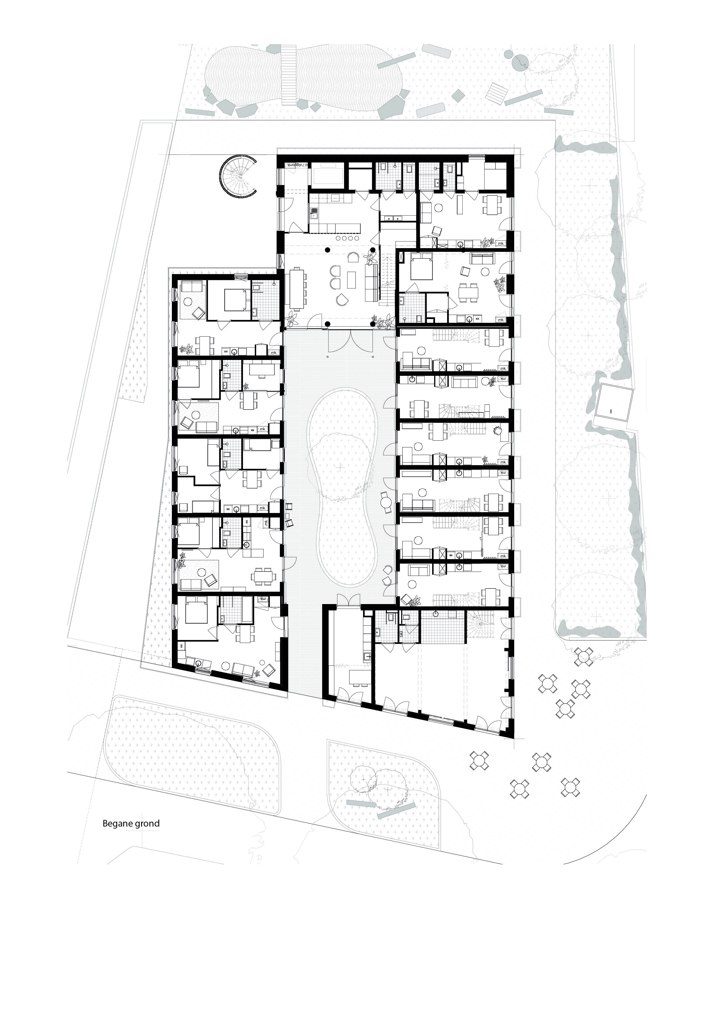 Plattegrond begane grond. Beeld Raumplan / Time to Access