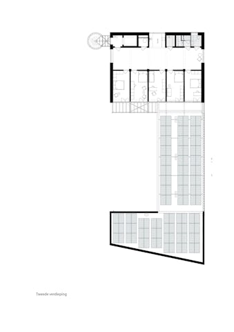 Plattegrond tweede verdieping. Beeld Raumplan / Time to Access