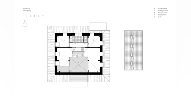 Plattegrond verdieping. Beeld Snitker/Borst Architects