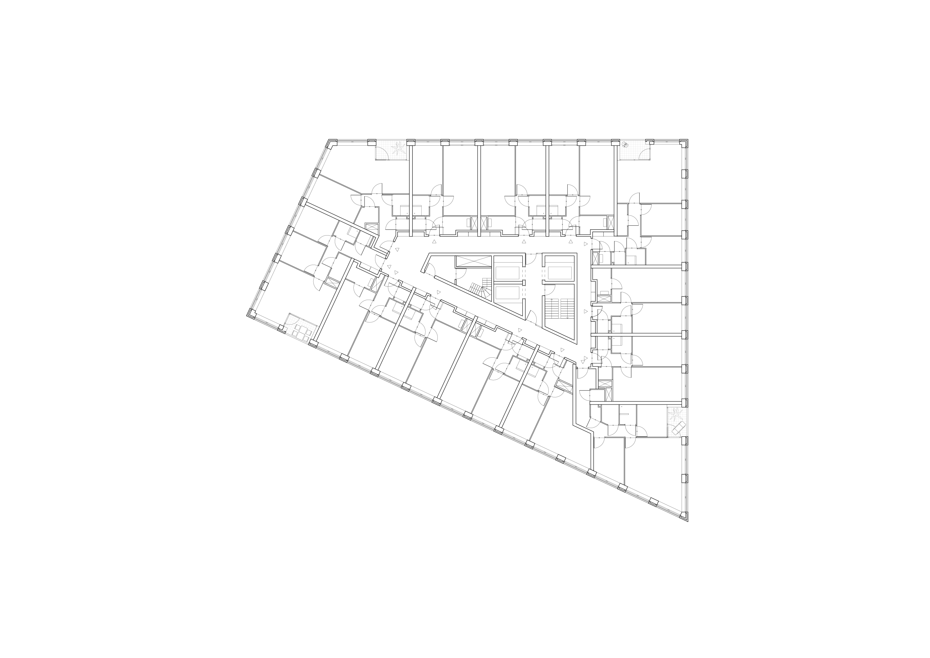 Plattegrond vierde verdieping