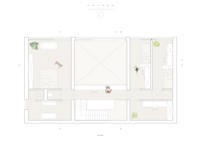 Plattegrond eerste verdieping