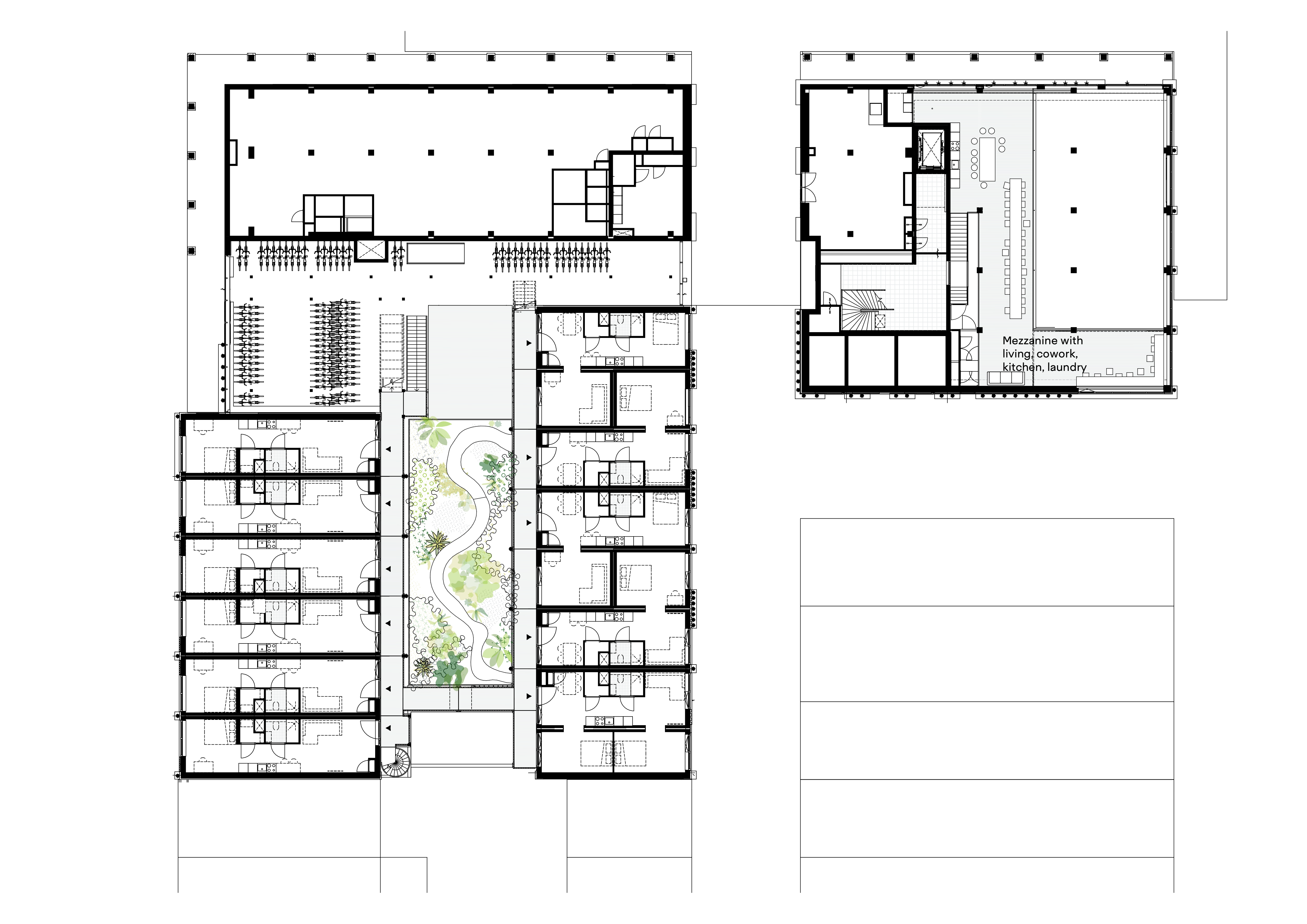 Plattegrond eerste verdieping. Beeld Marc Koehler Associates