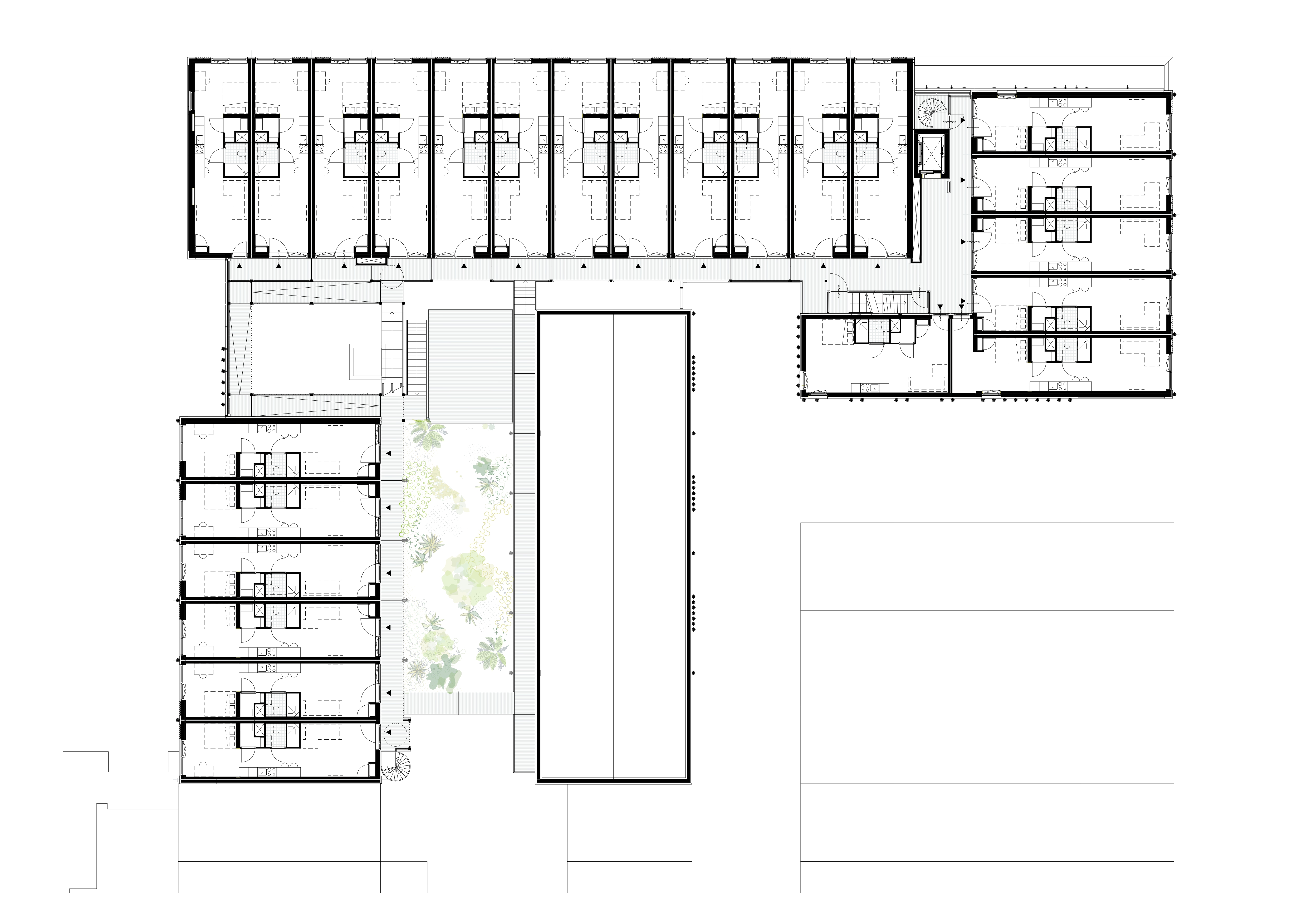 Plattegrond tweede verdieping. Beeld Marc Koehler Associates