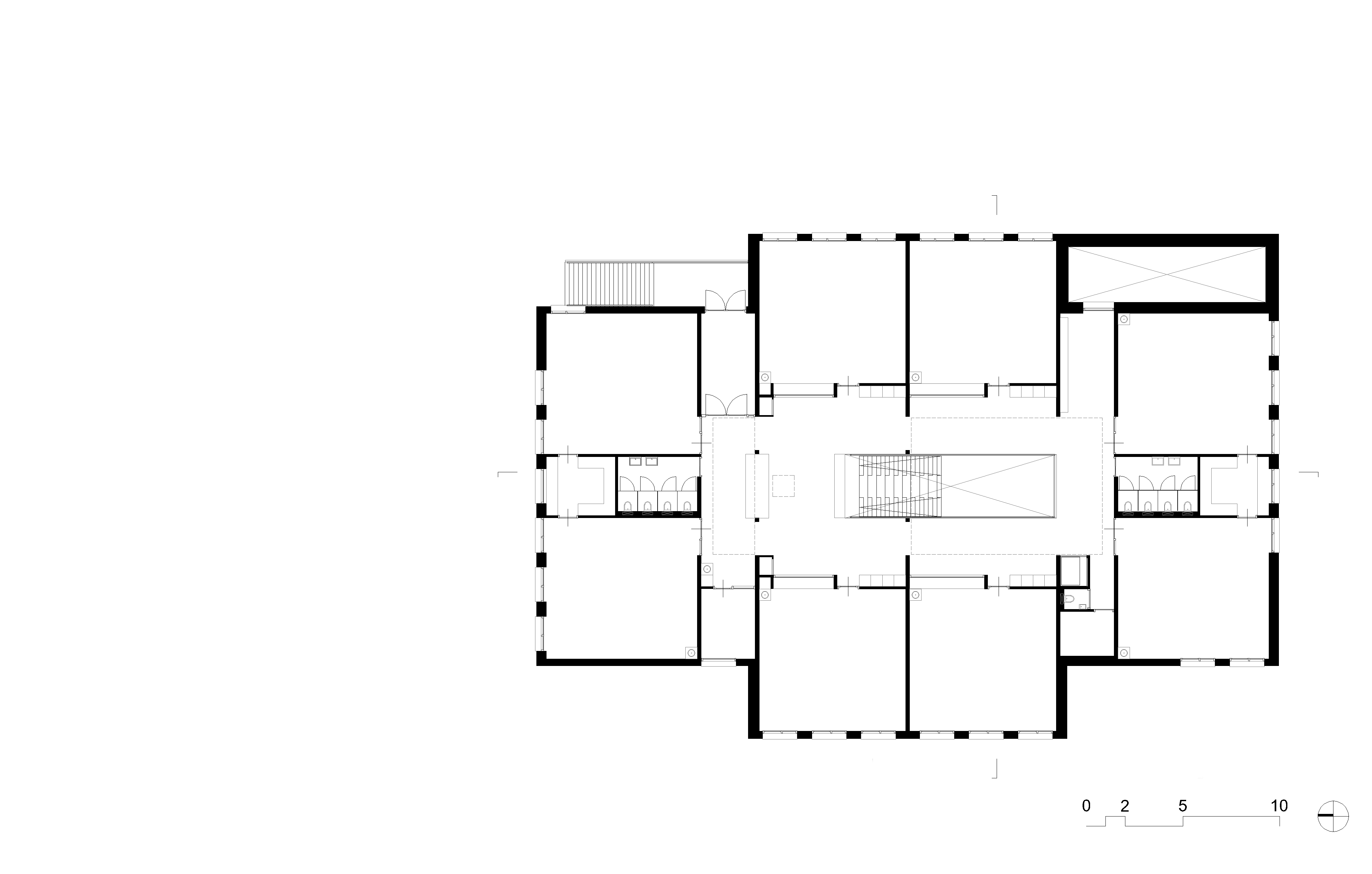 Plattegrond eerste verdieping. Beeld Grosfeld Bekkers van der Velde Architecten