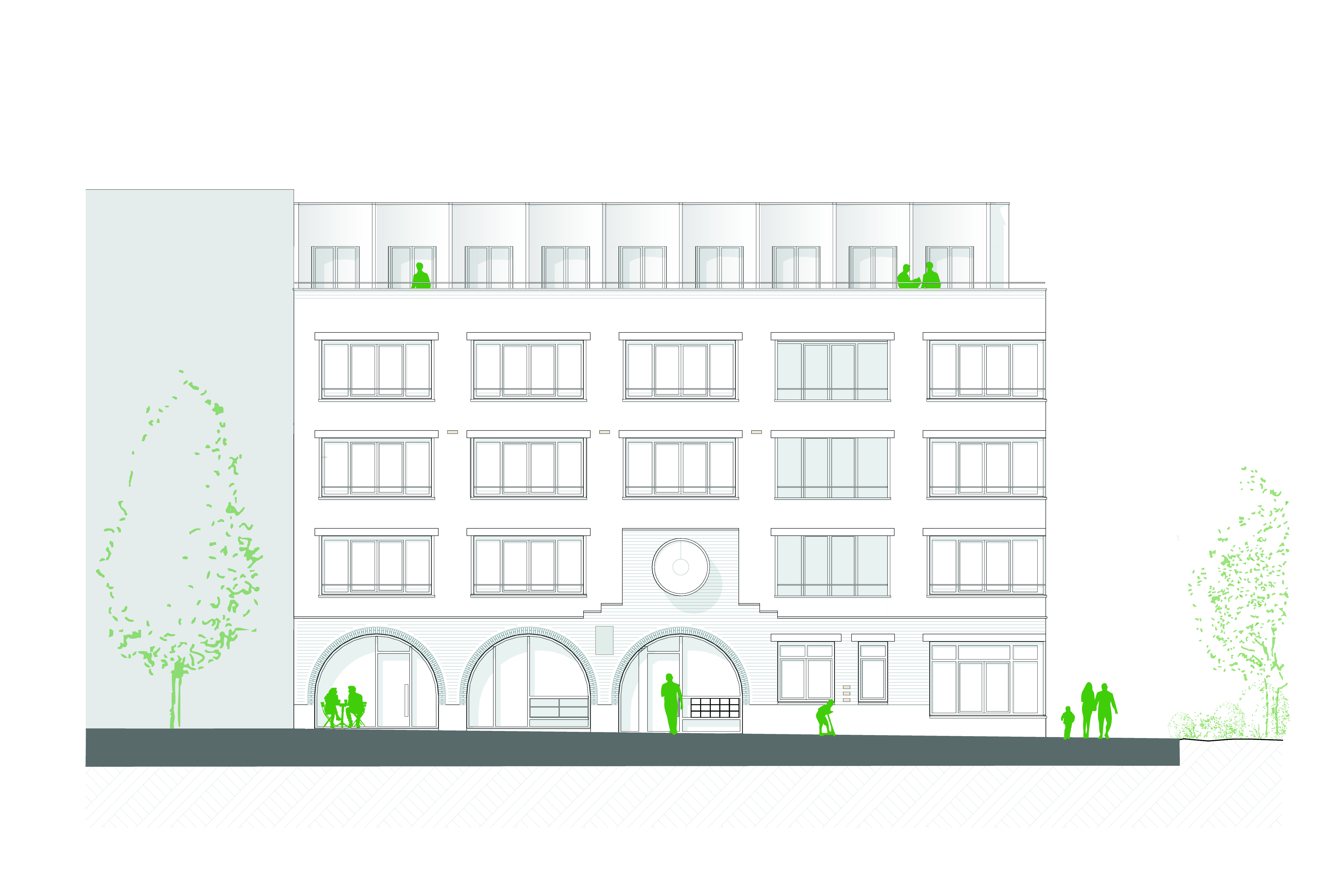 Zuidgevel. Beeld Time to Access