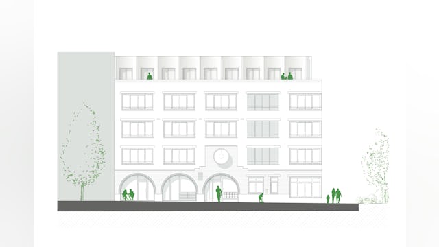 Zuidgevel. Beeld Time to Access