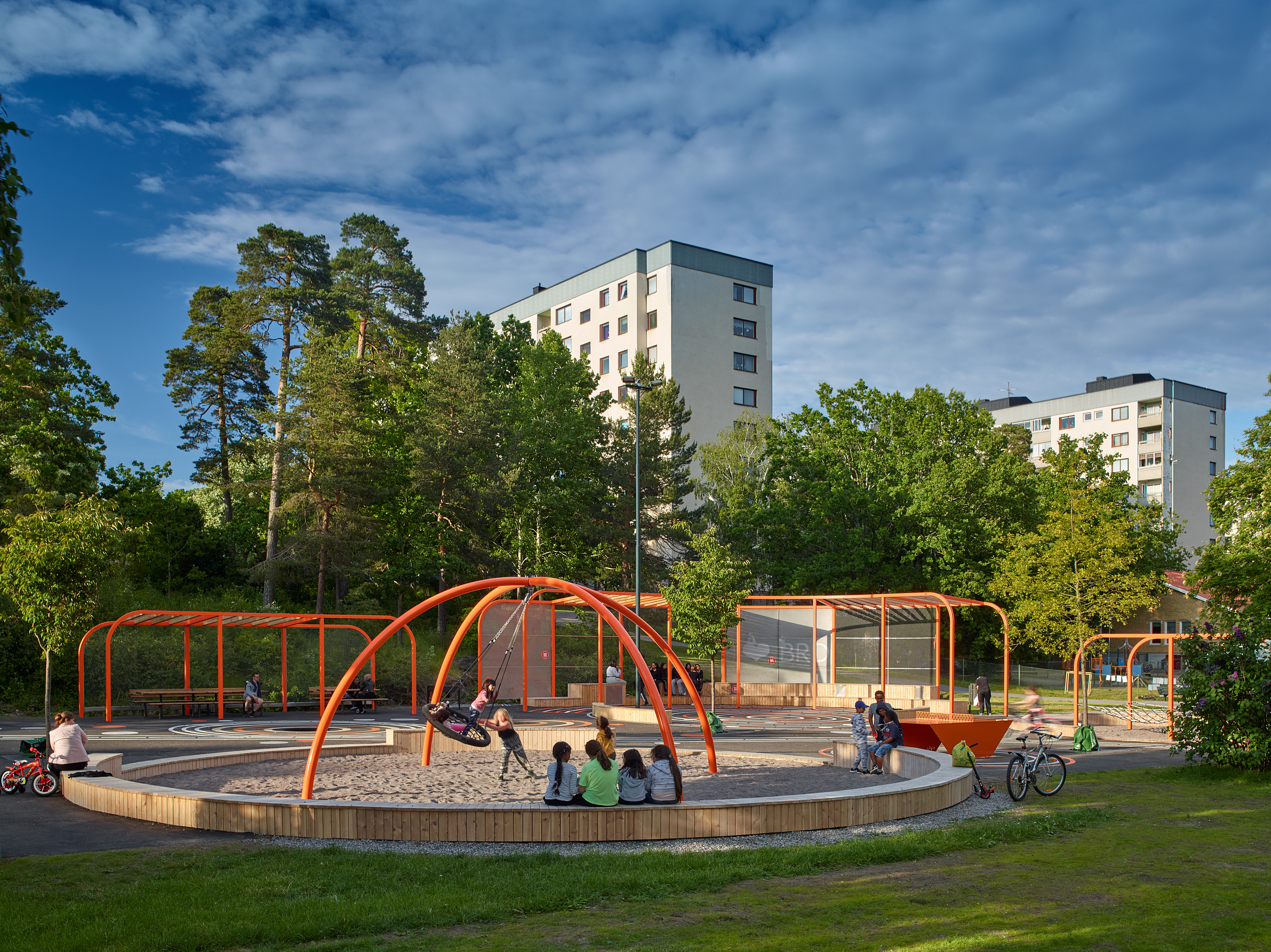 Bredäng Park in Stockholm. Beeld Robin Hayes