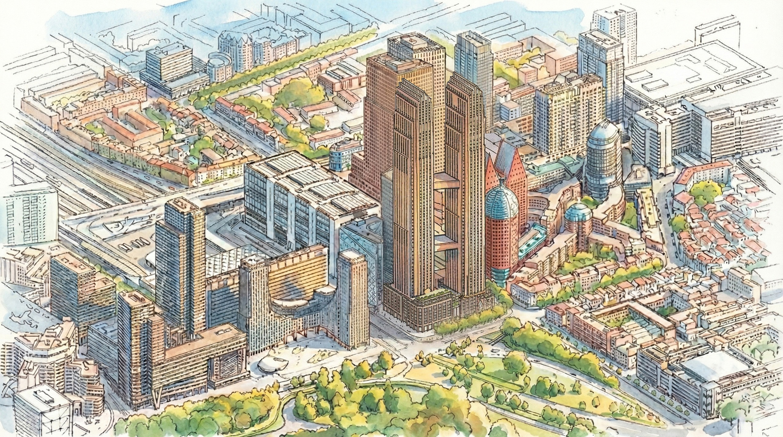 Artist impression van het project 'Bellevue'. Beeld RED Company