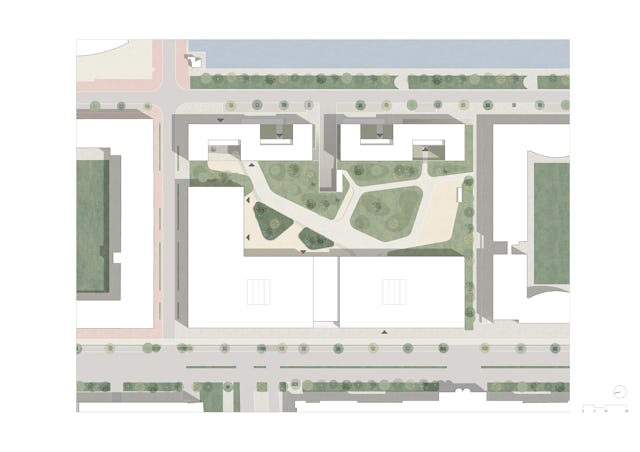 Situatietekening. Beeld DP6 architectuurstudio