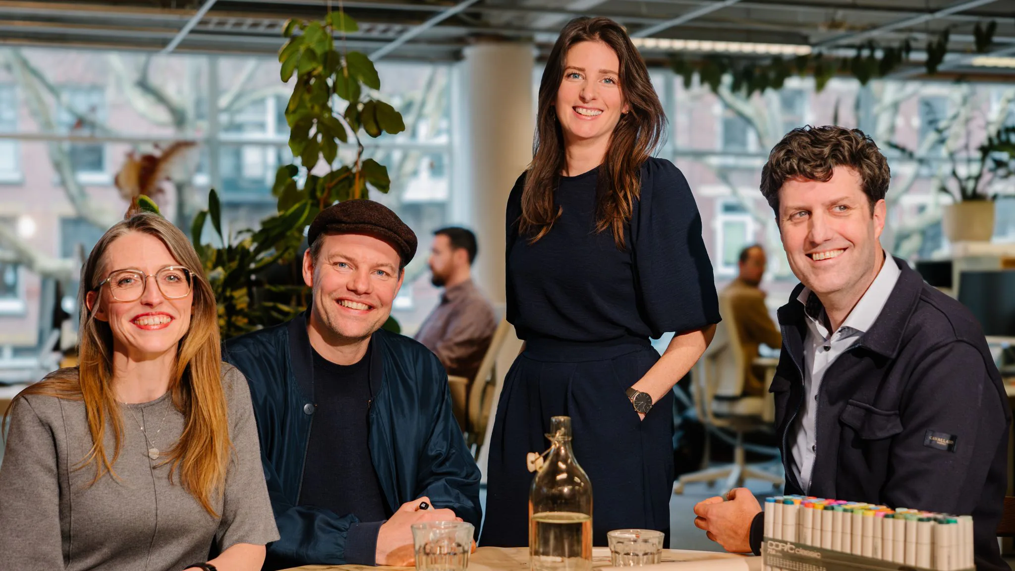 Directie ECHO, v.l.n.r. Floor Marree, Robbert Jan van der Veen, Nora Prins en Koen de Boo.