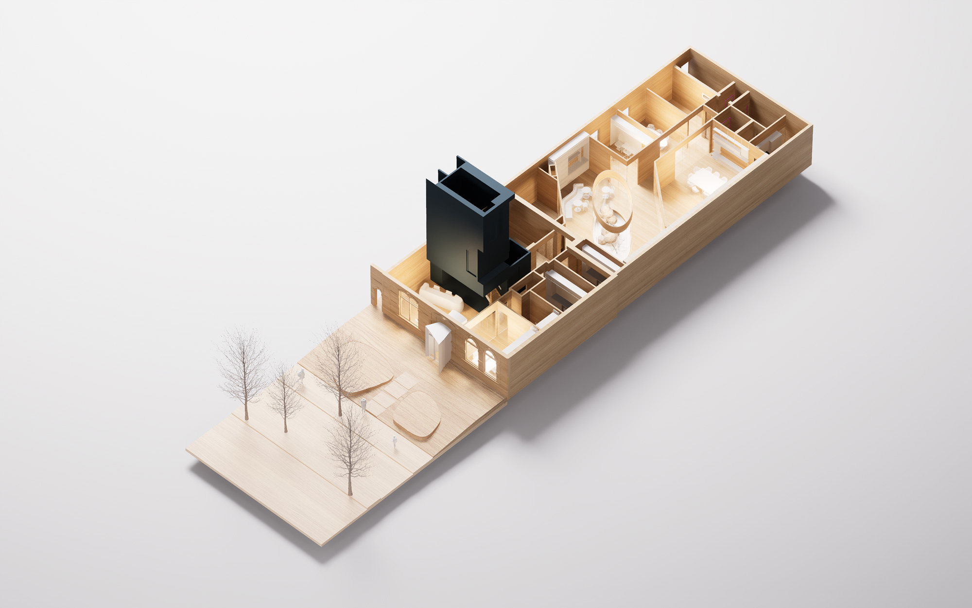 Maquette Huis van Visser. Beeld Wiegerinck