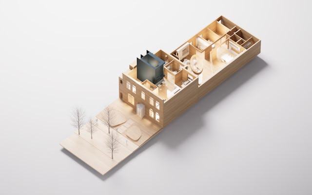 Maquette Huis van Visser. Beeld Wiegerinck