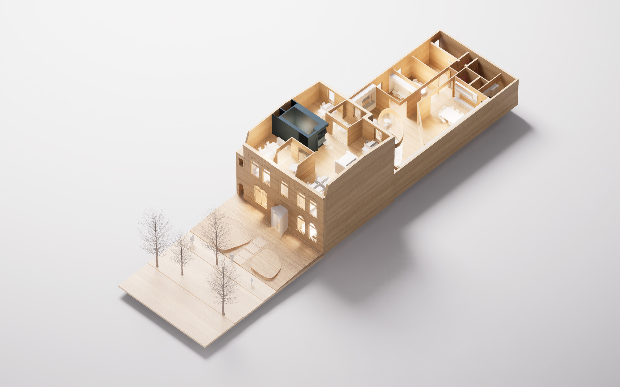 Maquette Huis van Visser. Beeld Wiegerinck