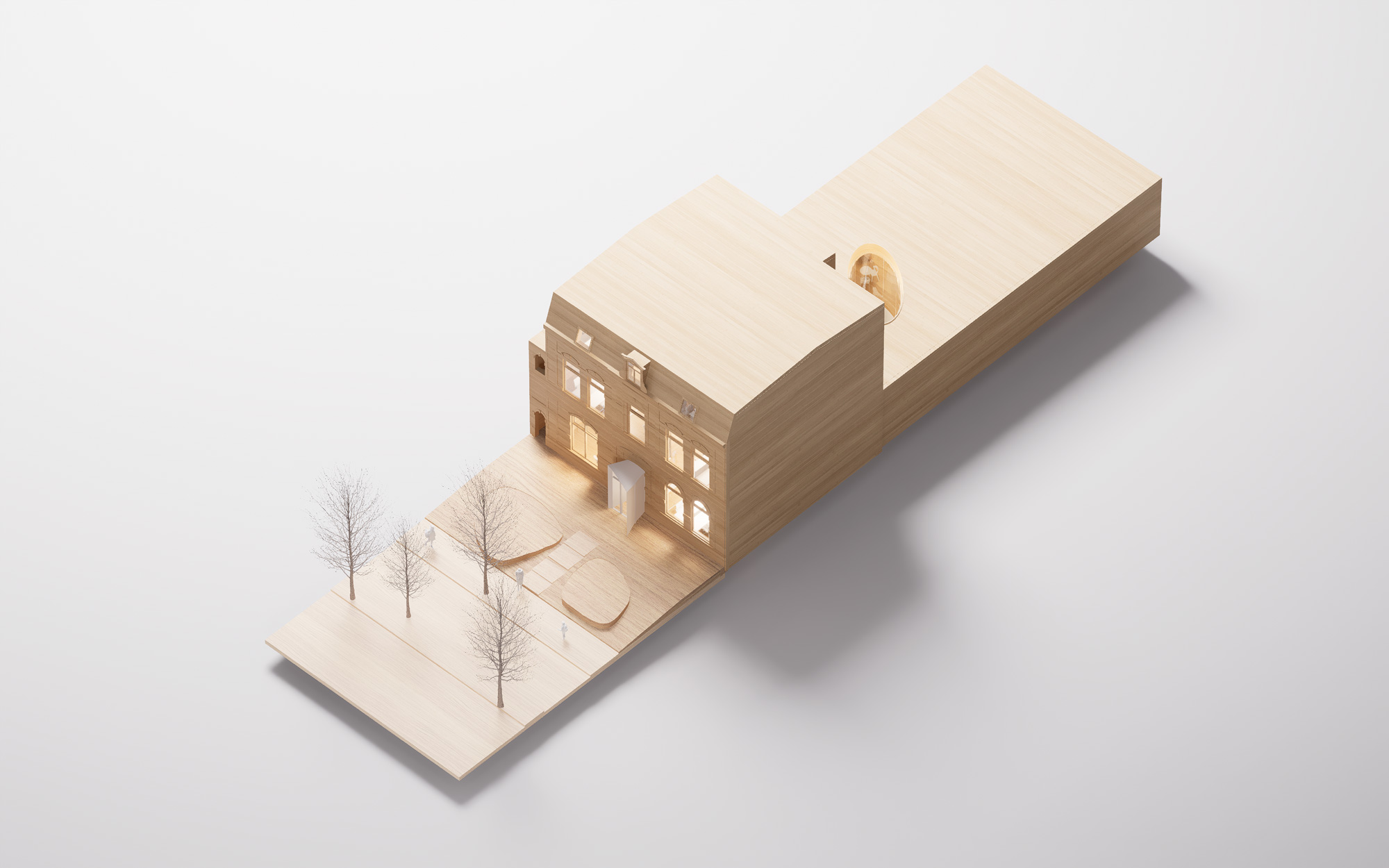 Maquette Huis van Visser. Beeld Wiegerinck