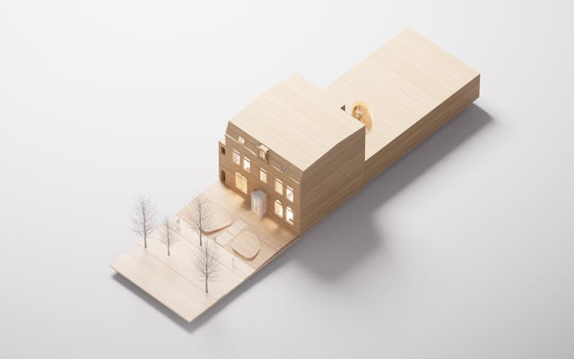 Maquette Huis van Visser. Beeld Wiegerinck