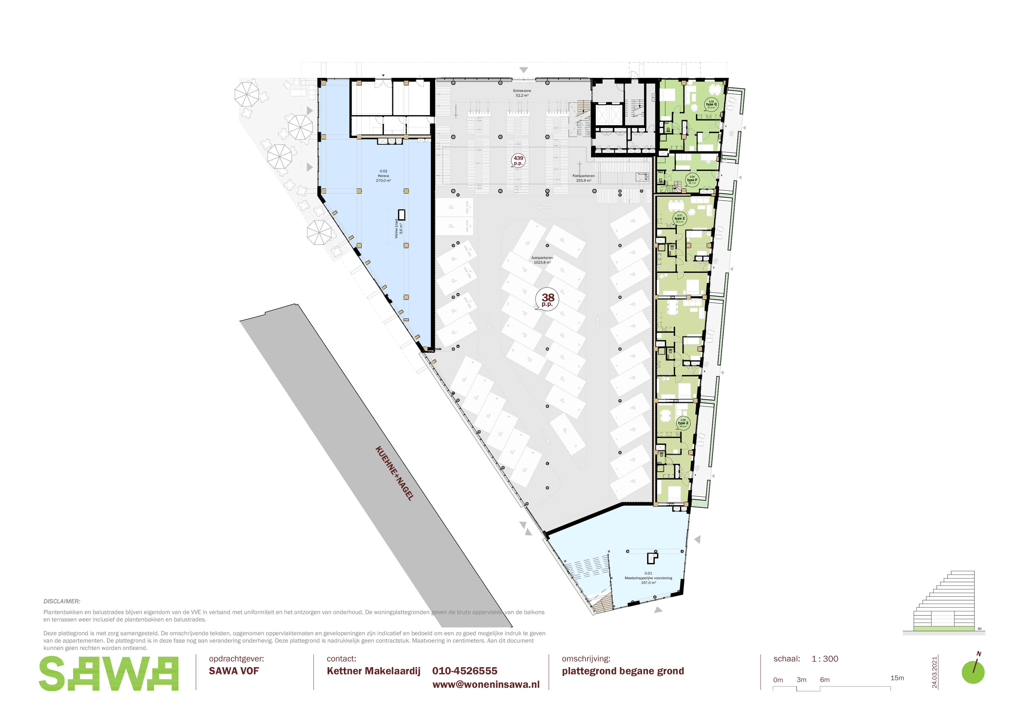 Plattegrond begane grond. Beeld Mei architects and planners