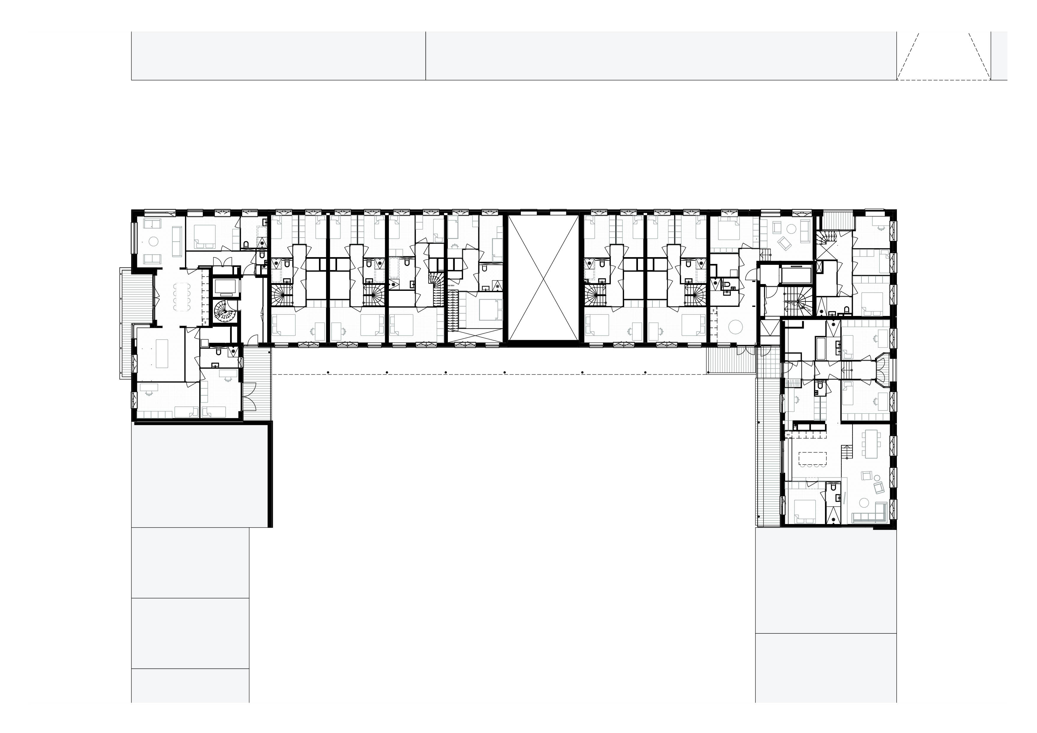 Plattegrond tweede verdieping. Beeld Raumplan