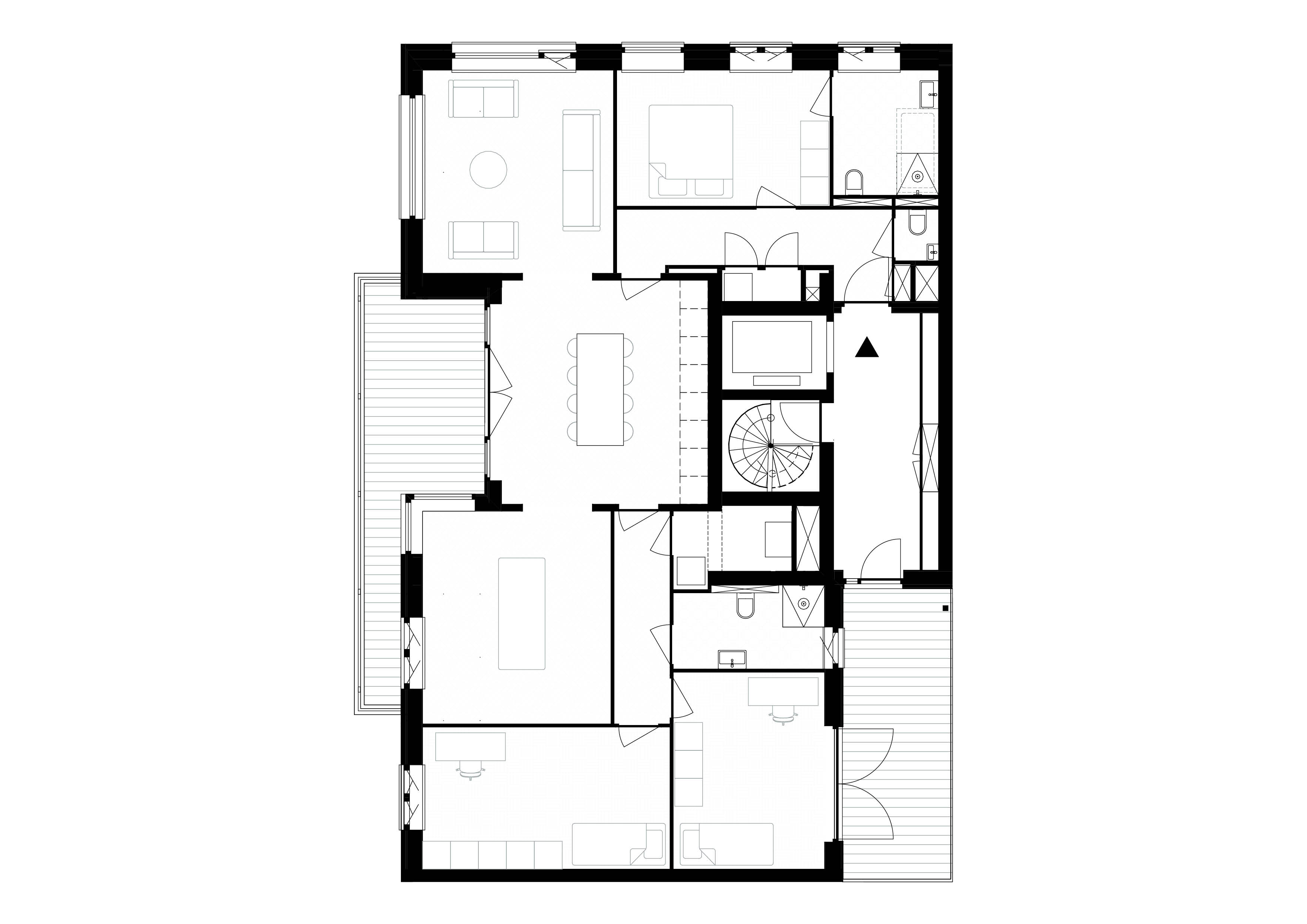 Voorbeeldwoning verkamering. Beeld Raumplan