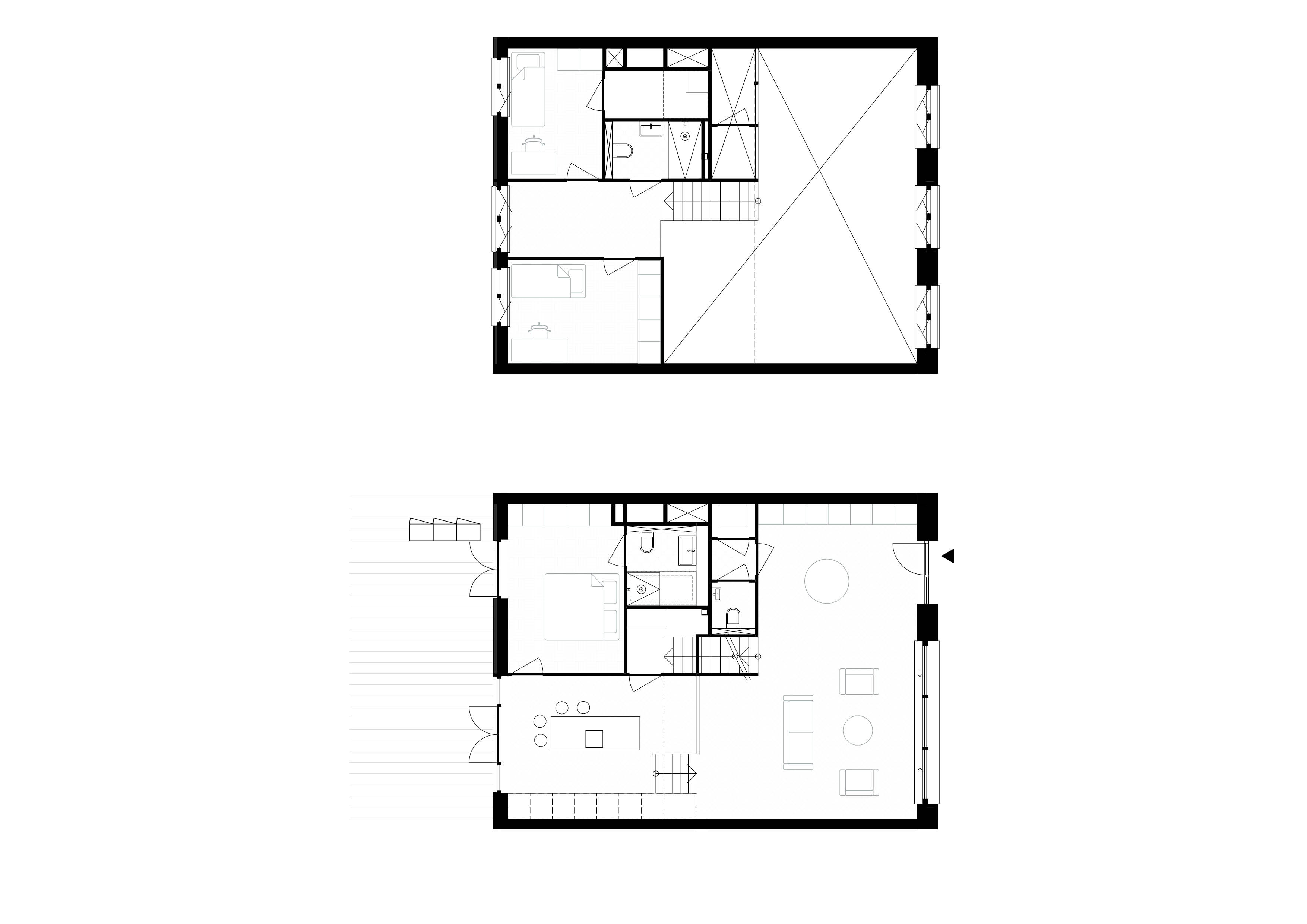 Voorbeeldwoning splitlevel. Beeld Raumplan