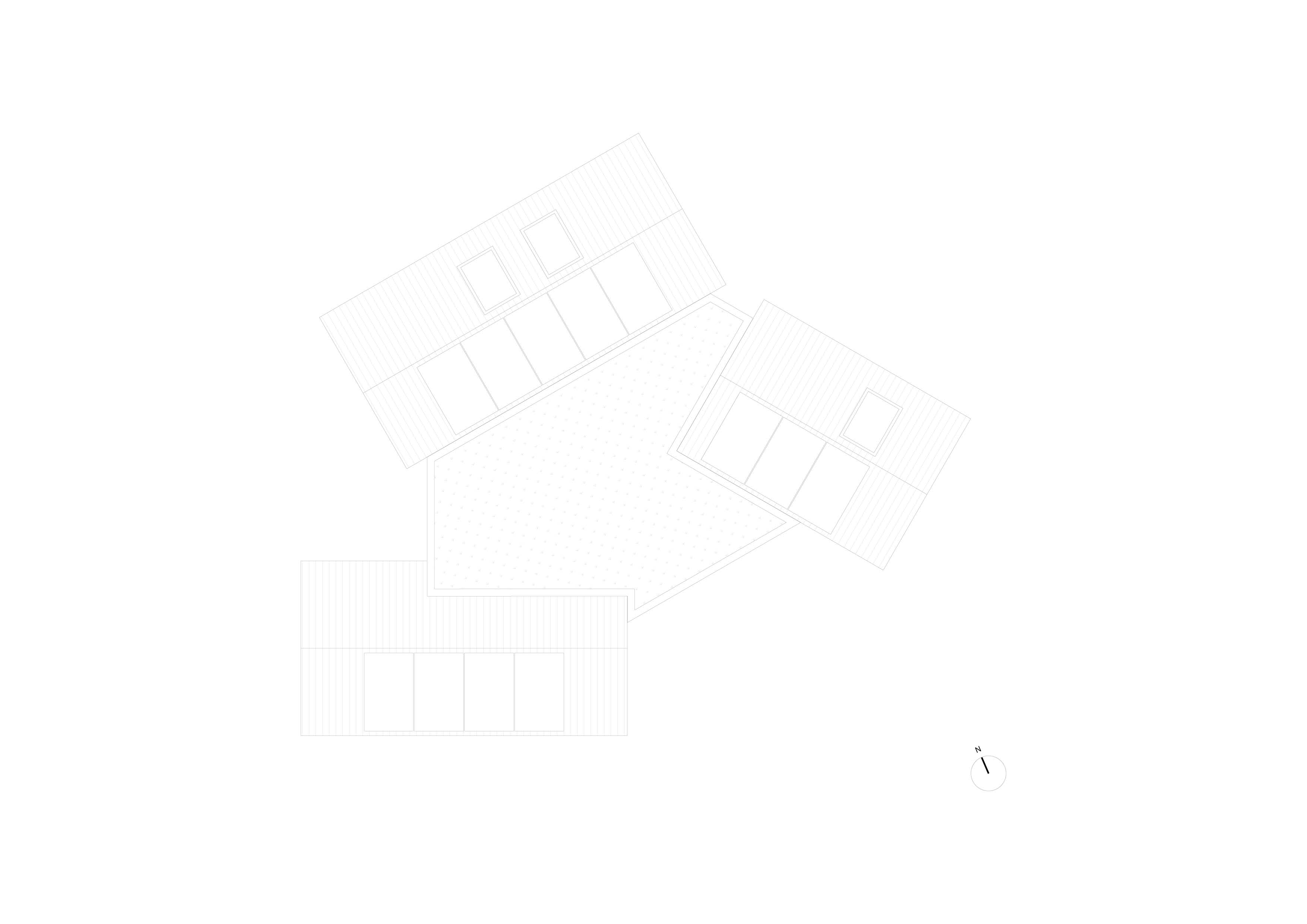 Plattegrond daken. Beeld Woonpioniers