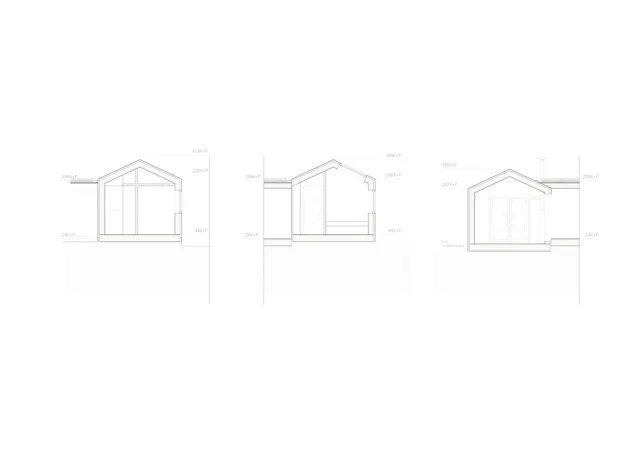 Doorsnedes. Beeld Woonpioniers