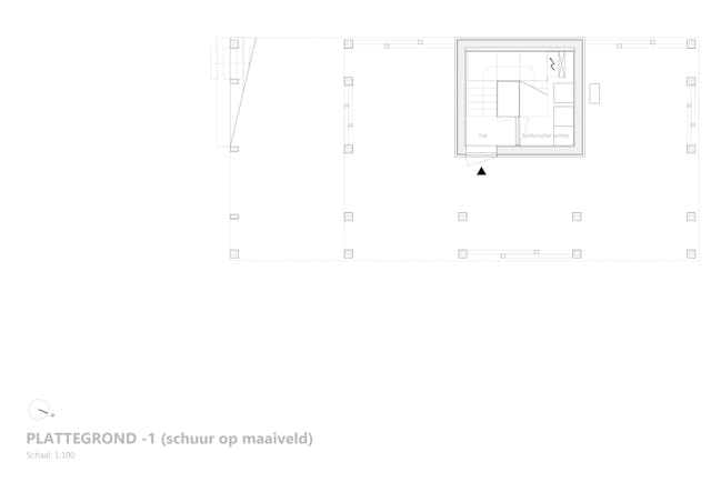 Plattegrond kelderverdieping (schuur op maaiveld). Beeld Woonpioniers