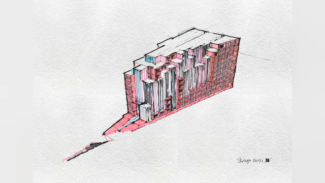 Schets. Beeld TANGRAM Architekten