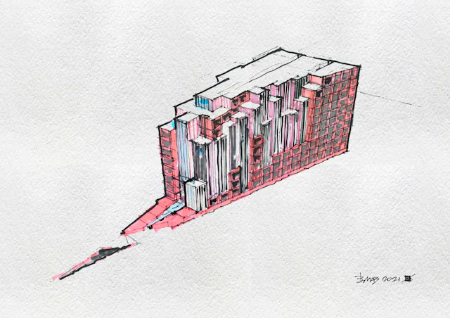Schets. Beeld TANGRAM Architekten