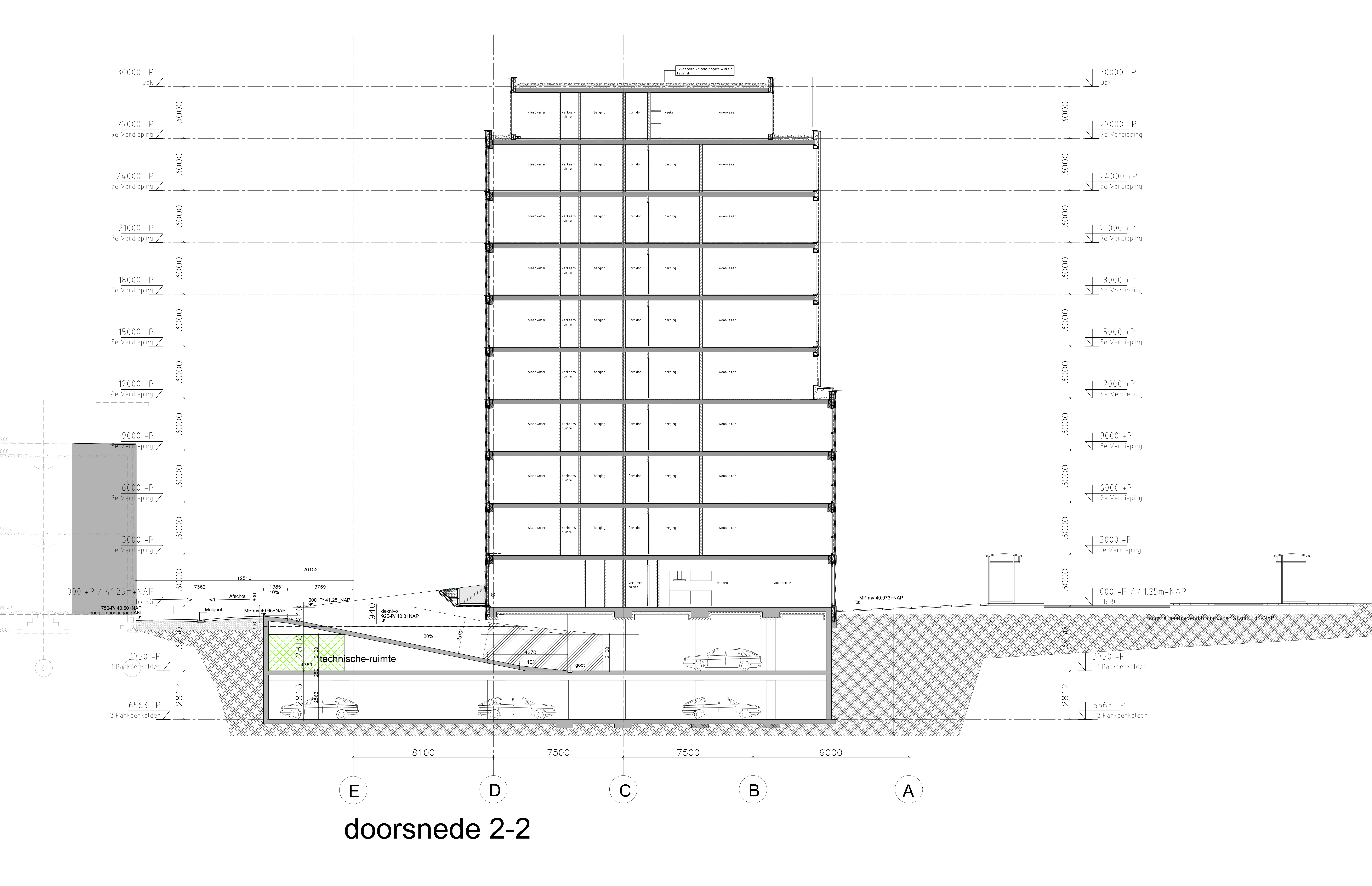 Doorsnede. Beeld TANGRAM Architekten