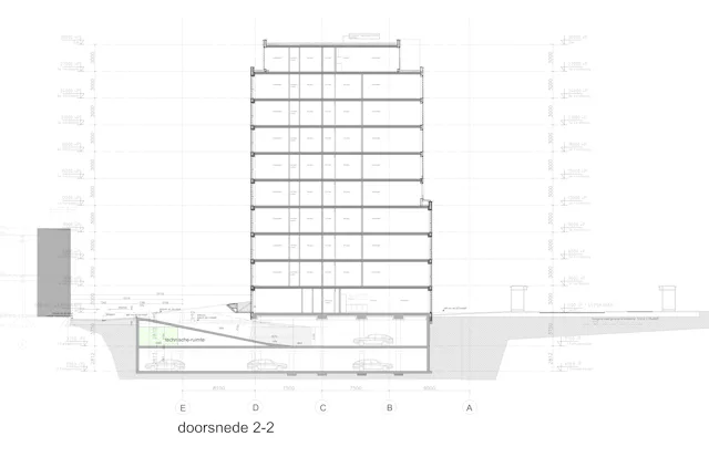 Doorsnede. Beeld TANGRAM Architekten