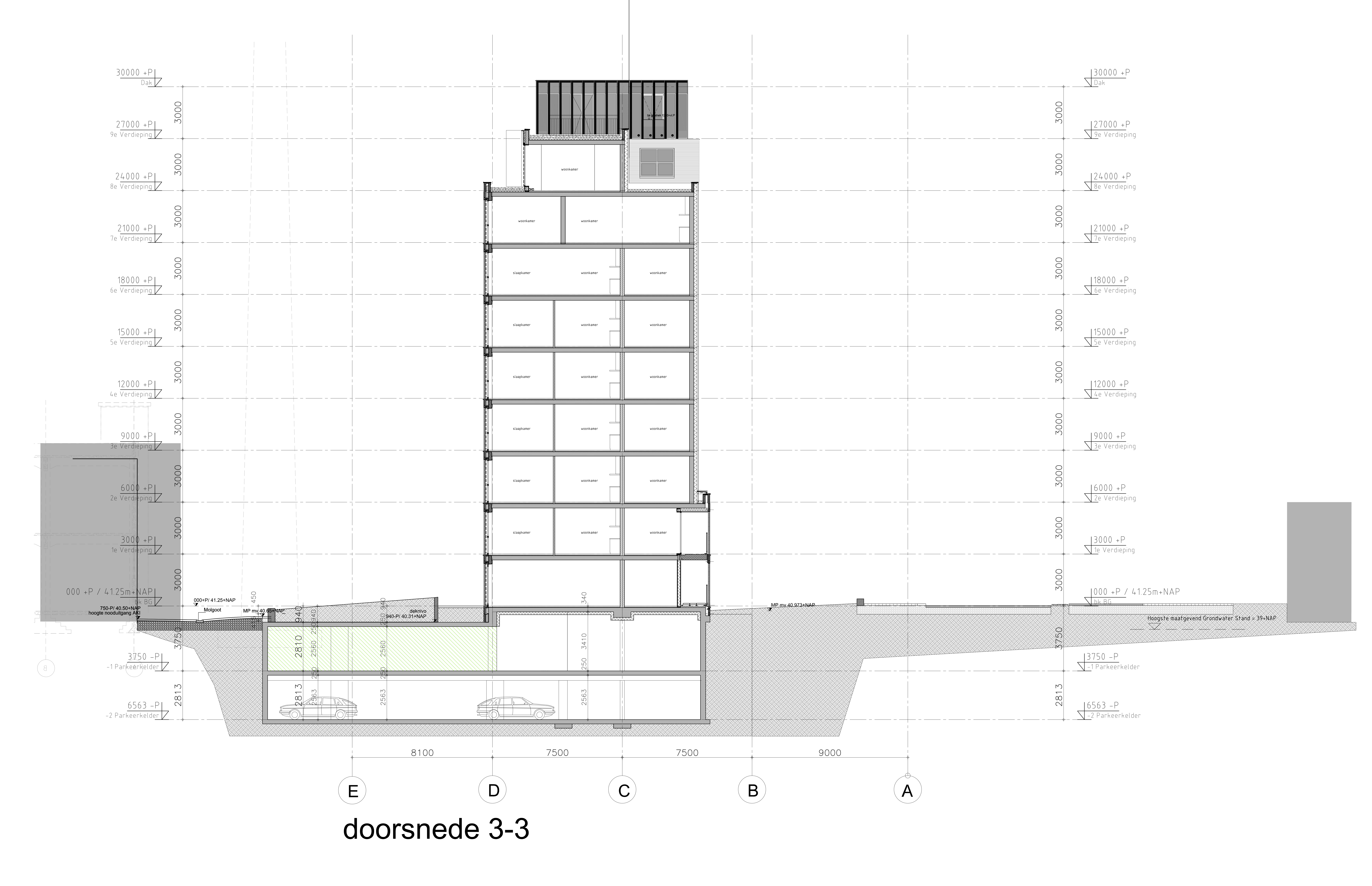 Doorsnede. Beeld TANGRAM Architekten