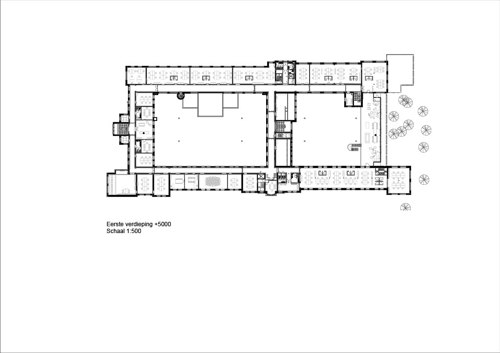 Plattegrond eerste verdieping. Beeld Braaksma & Roos