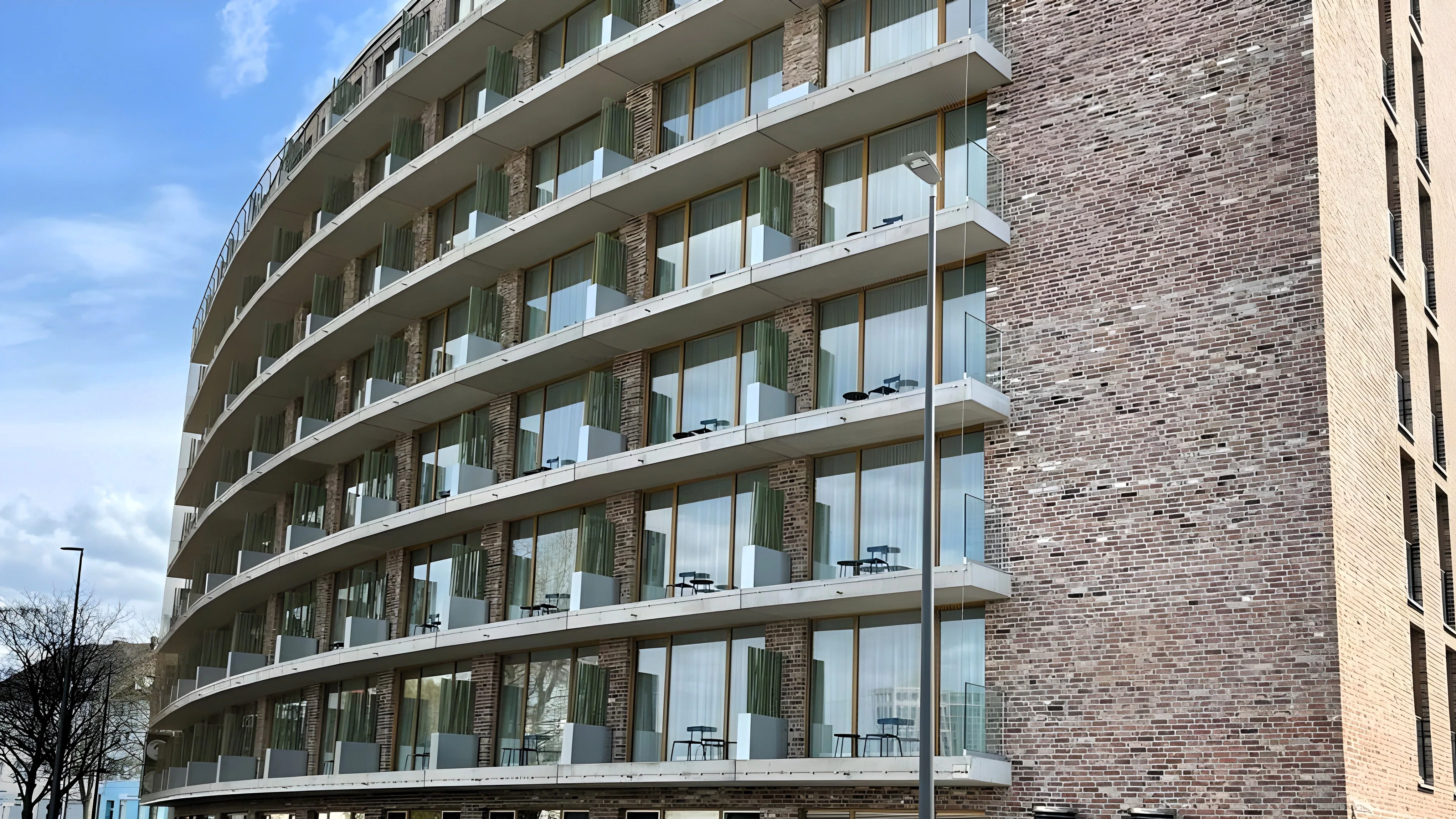 Een flatgebouw in Essen (Duitsland).