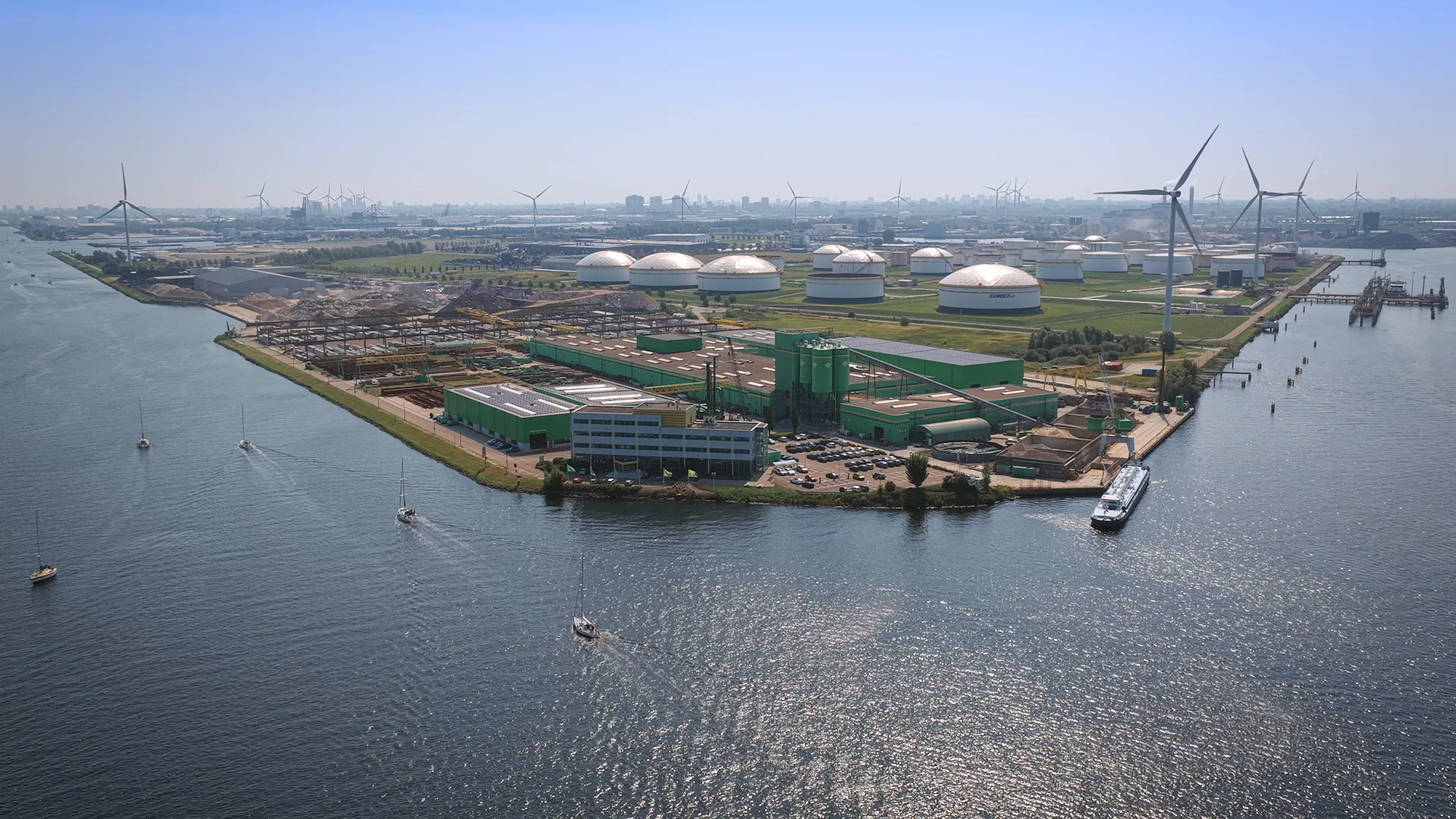 Terrein van Voorbij Prefab in Amsterdam.