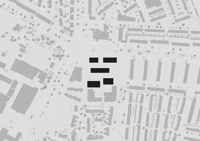 Situatietekening. Beeld Moke Architecten