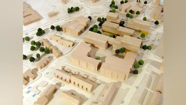 Maquette. Beeld Moke Architecten