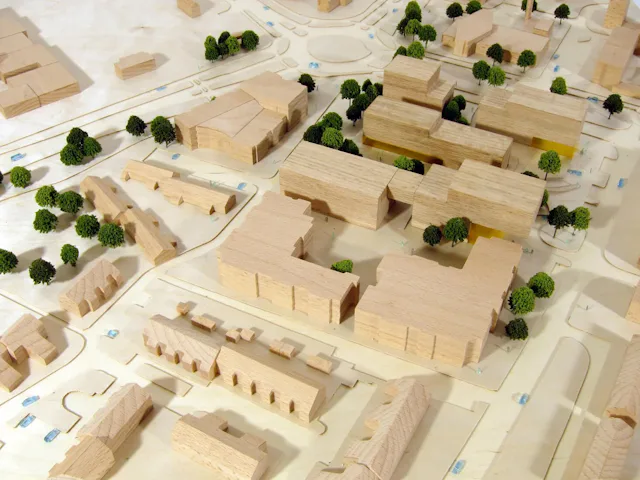 Maquette. Beeld Moke Architecten