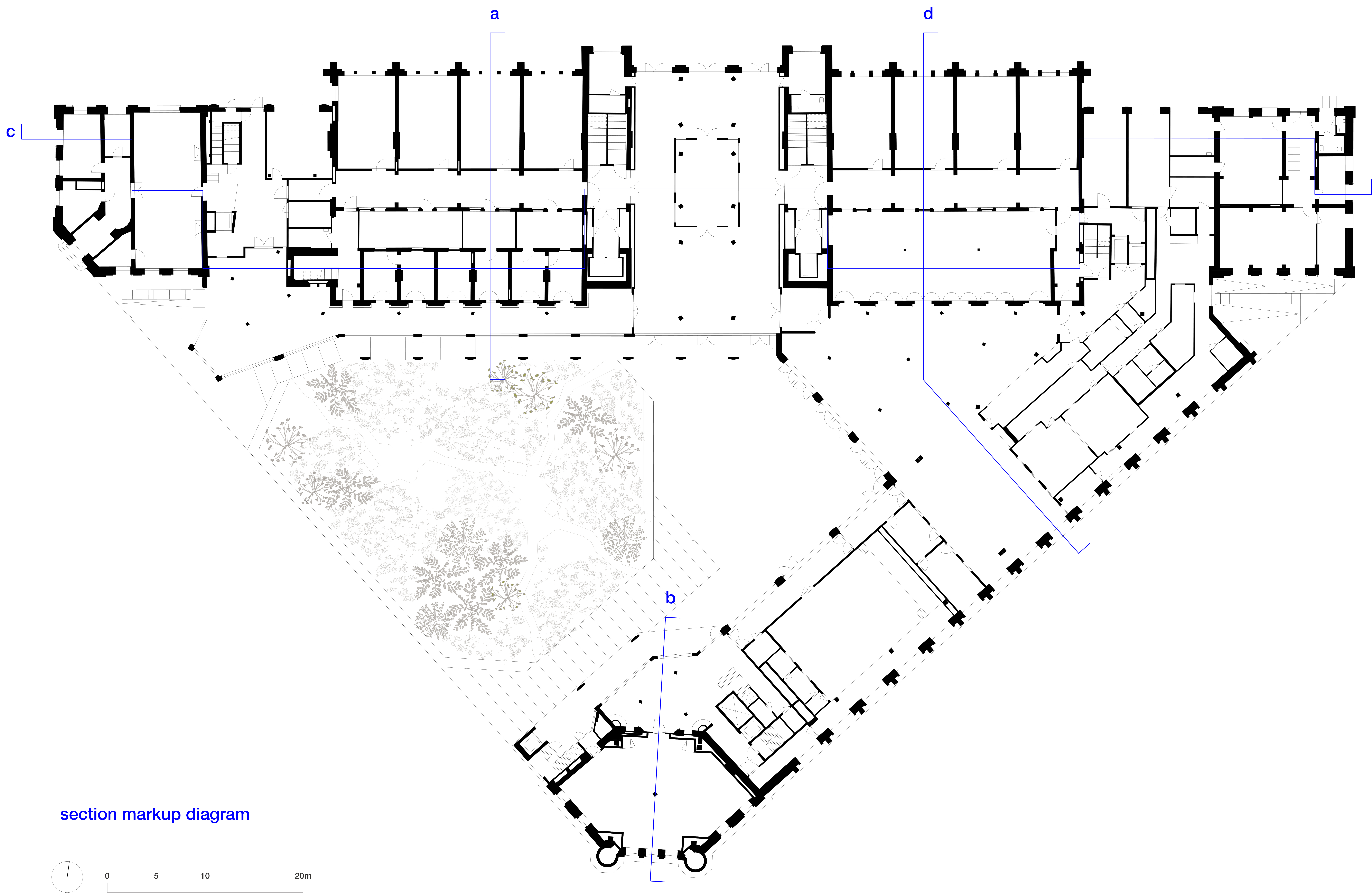 Doorsnede diagram. Beeld Sergison Bates architects